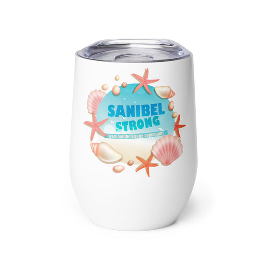 Sanibel Strong Starfish & Seashells - Wine Tumbler