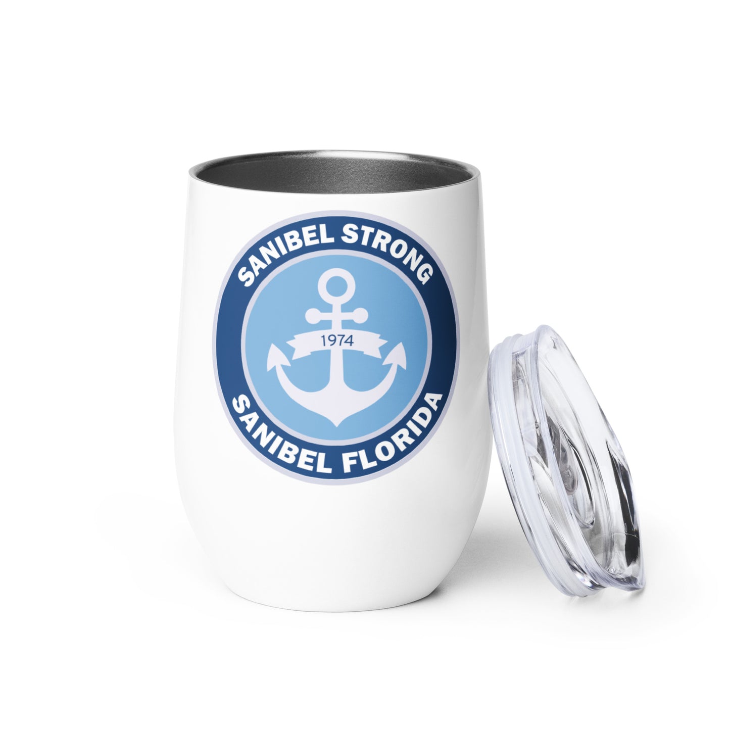 Sanibel Strong - Anchor - Wine Tumbler