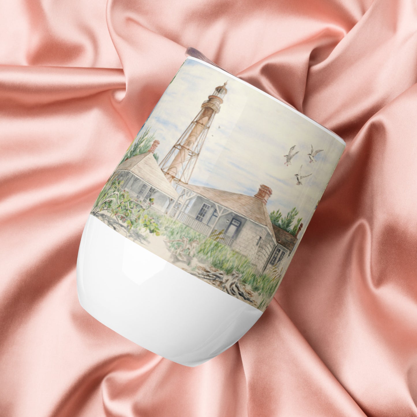 Sanibel Watercolor Wine Tumbler