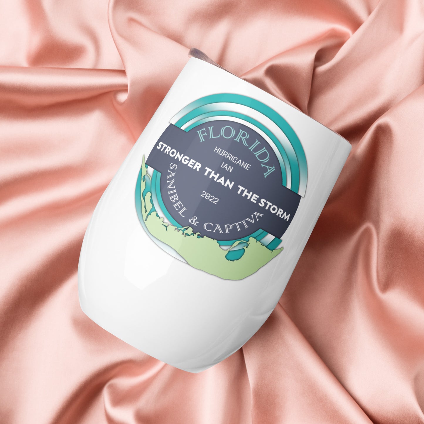 Sanibel Captiva Stronger Than The Storm Wine Tumbler