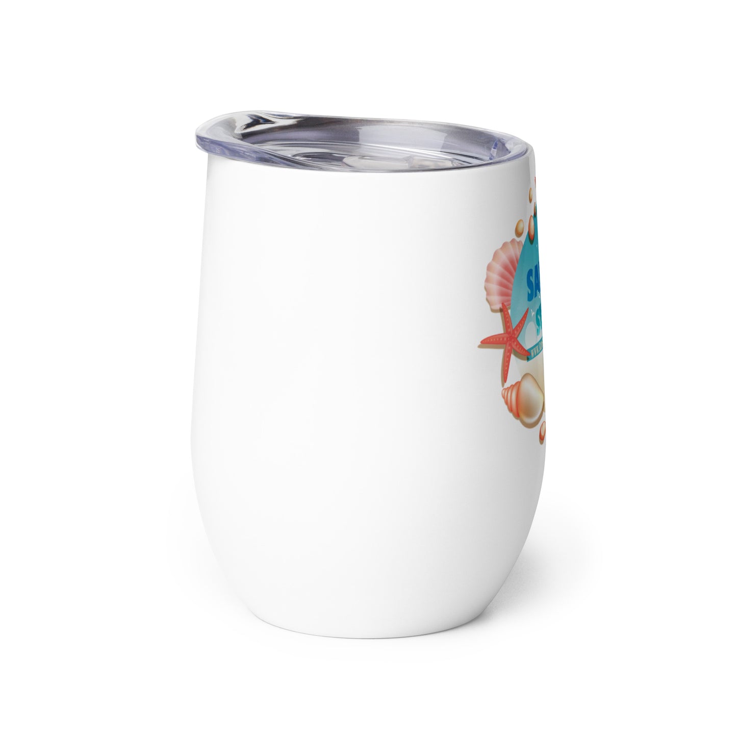 Sanibel Strong Starfish & Seashells - Wine Tumbler