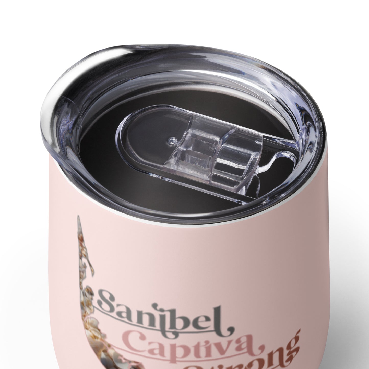 Sanibel Captiva Strong Pink Wine Tumbler