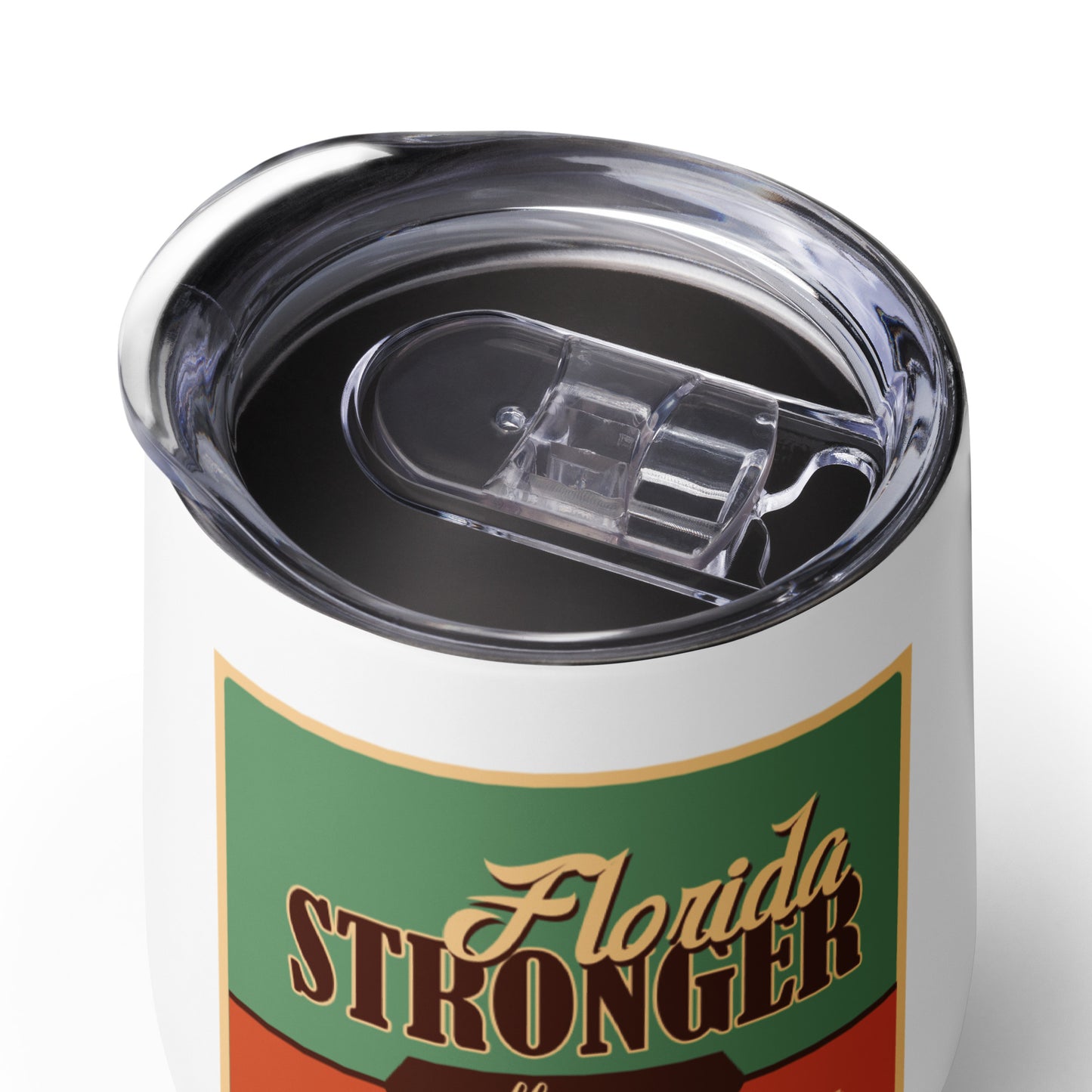 Florida Stronger Than The Storm Retro Wine Tumbler
