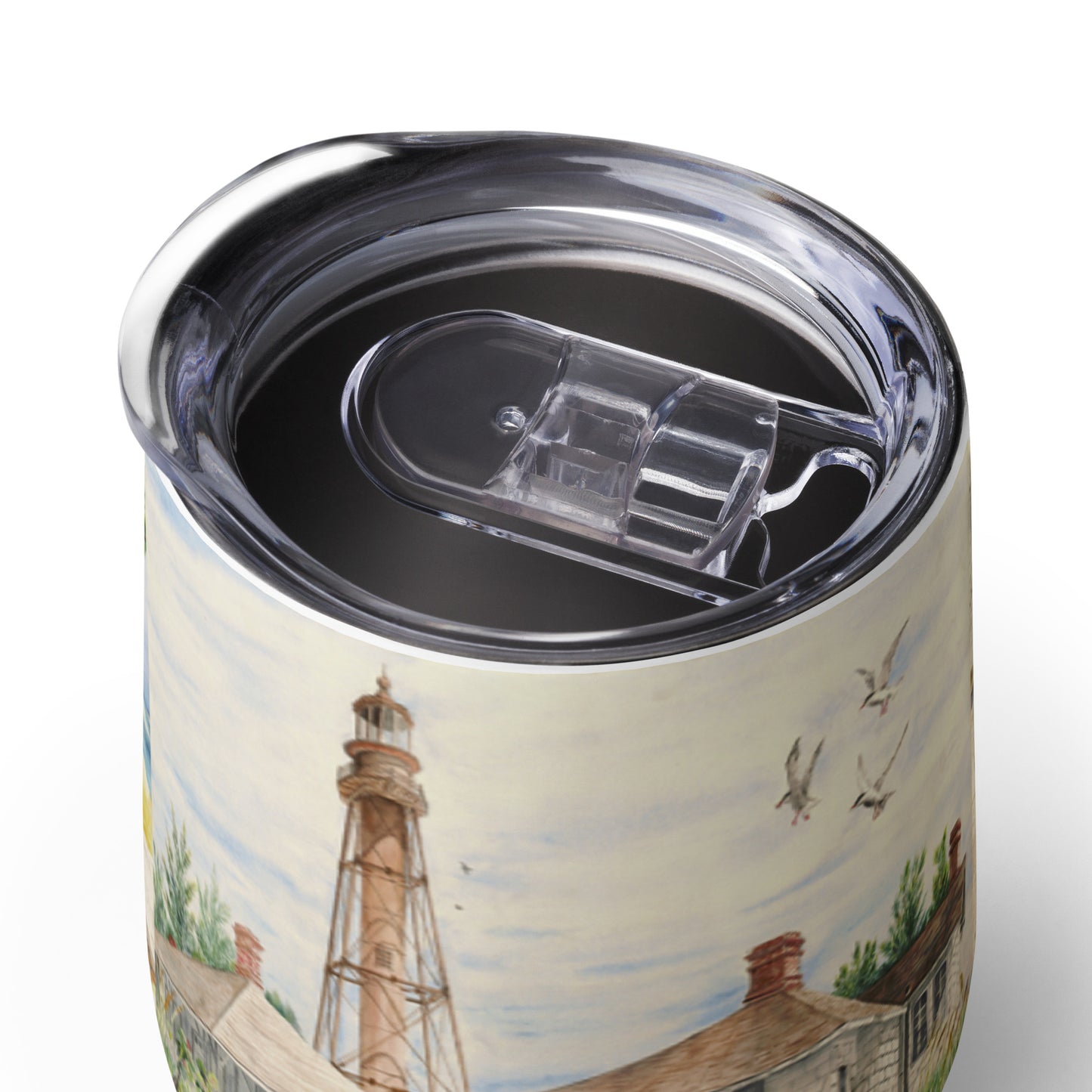 Sanibel Watercolor Wine Tumbler