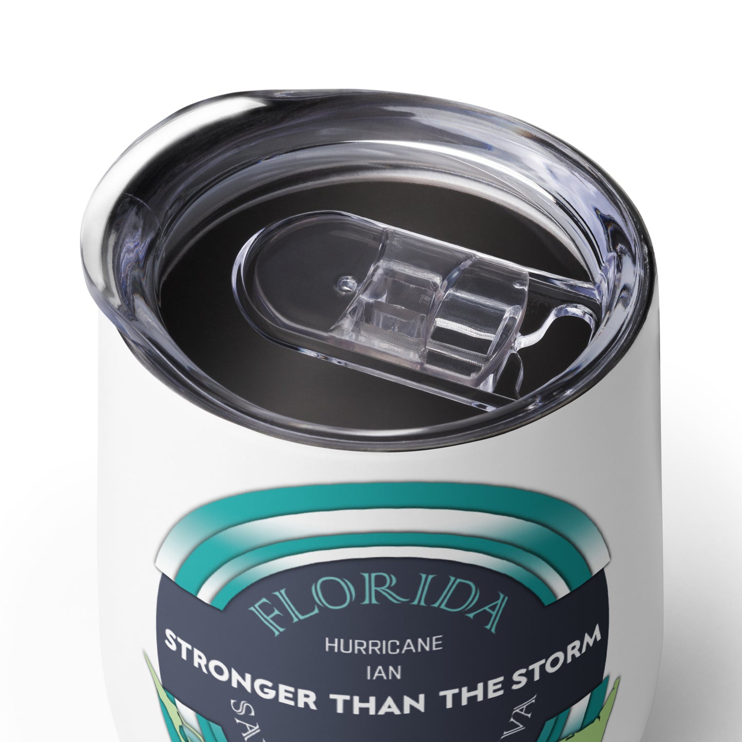 Sanibel Captiva Stronger Than The Storm Wine Tumbler