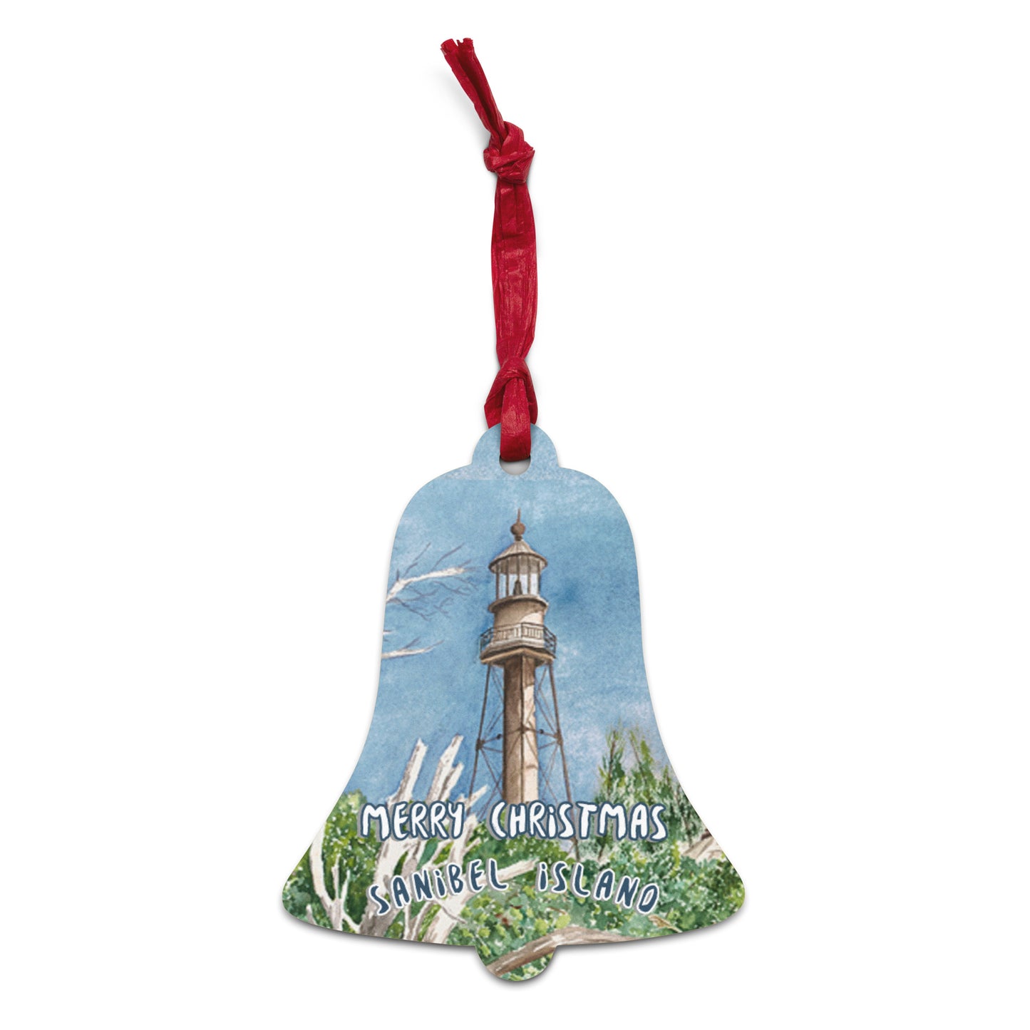 Sanibel Christmas Ornaments (all 6 shapes have Sanibel Lighthouse on front!)