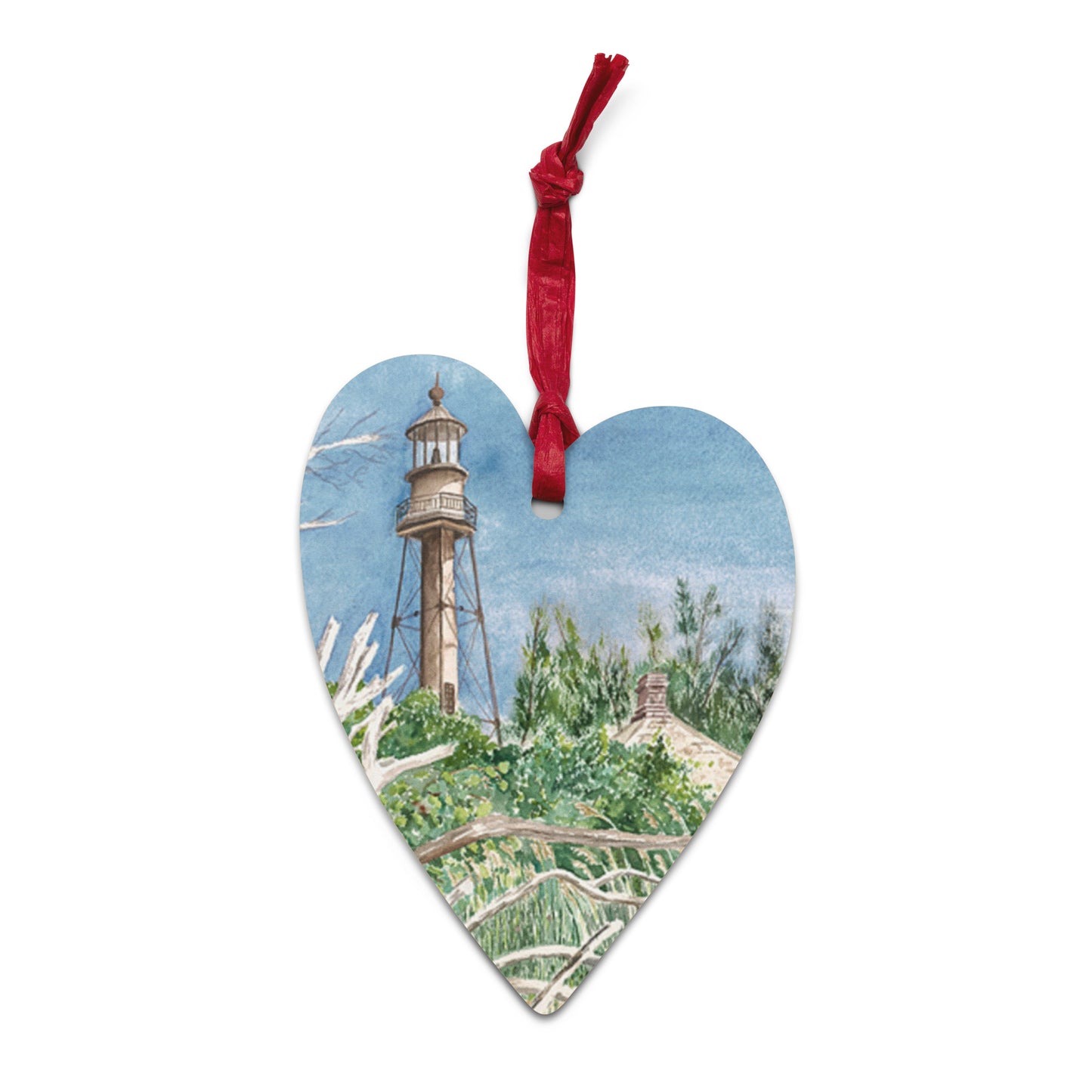 Sanibel Christmas Ornaments (all 6 shapes have Sanibel Lighthouse on front!)