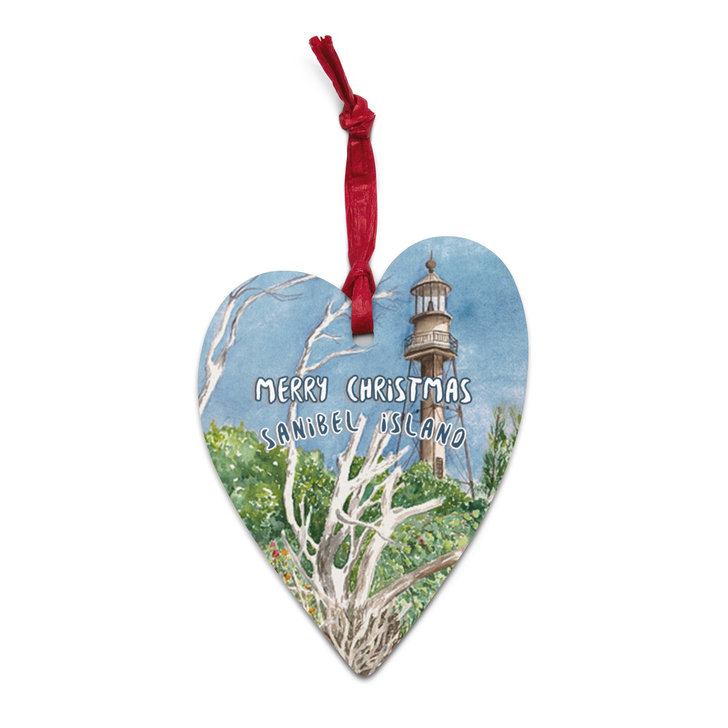 Sanibel Christmas Ornaments (all 6 shapes have Sanibel Lighthouse on front!)