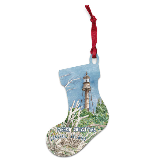 Sanibel Christmas Ornaments (all 6 shapes have Sanibel Lighthouse on front!)