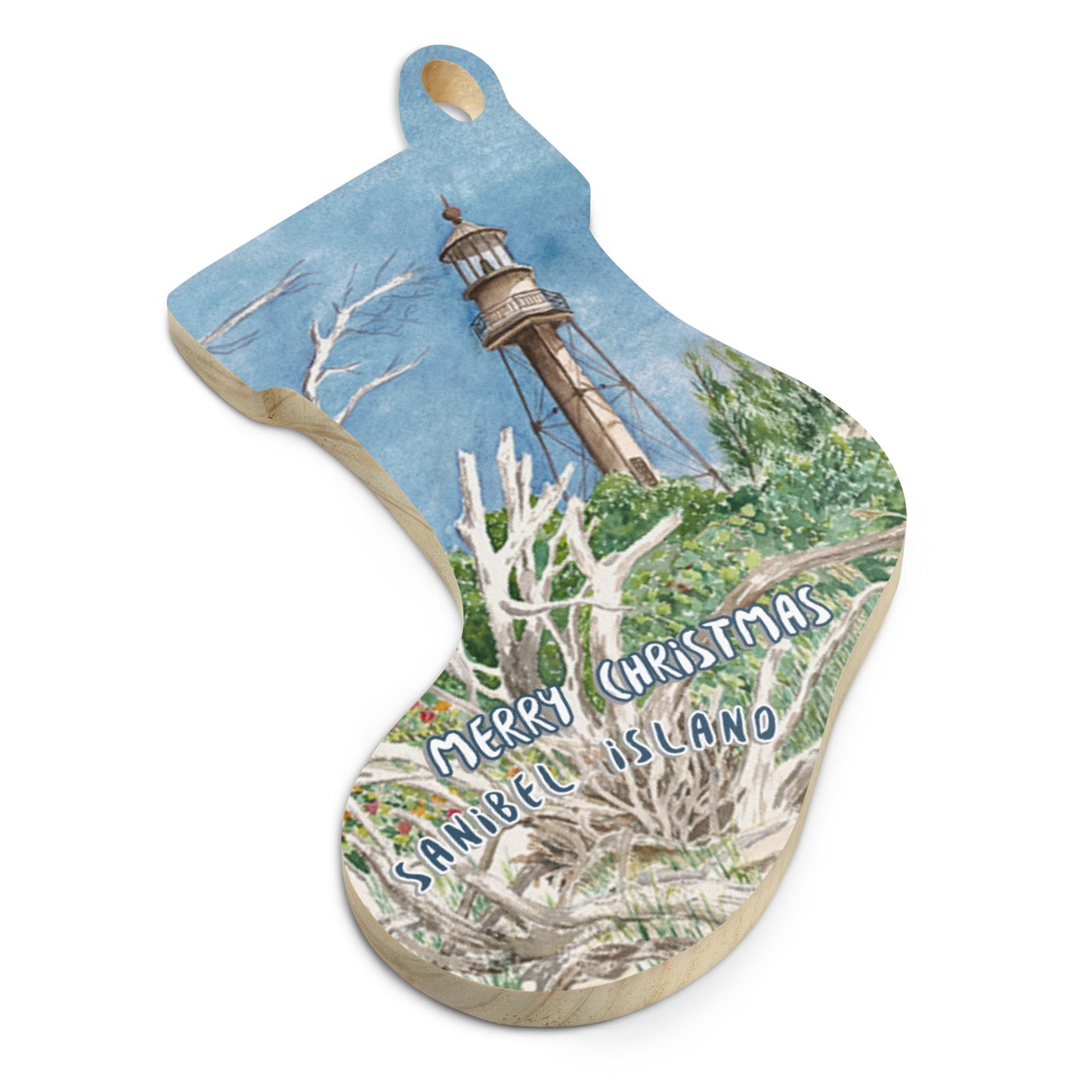Sanibel Christmas Ornaments (all 6 shapes have Sanibel Lighthouse on front!)