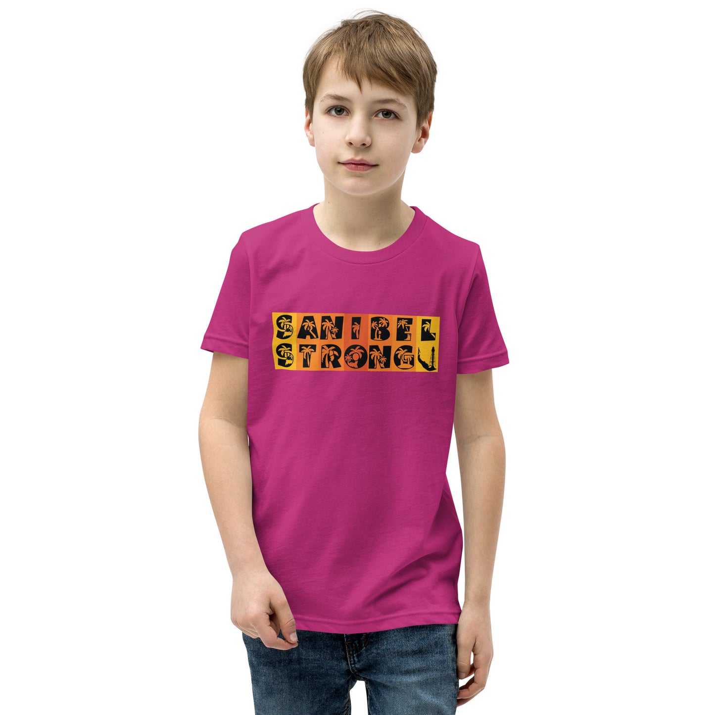 Sanibel Strong Youth Shirt - Orange Design