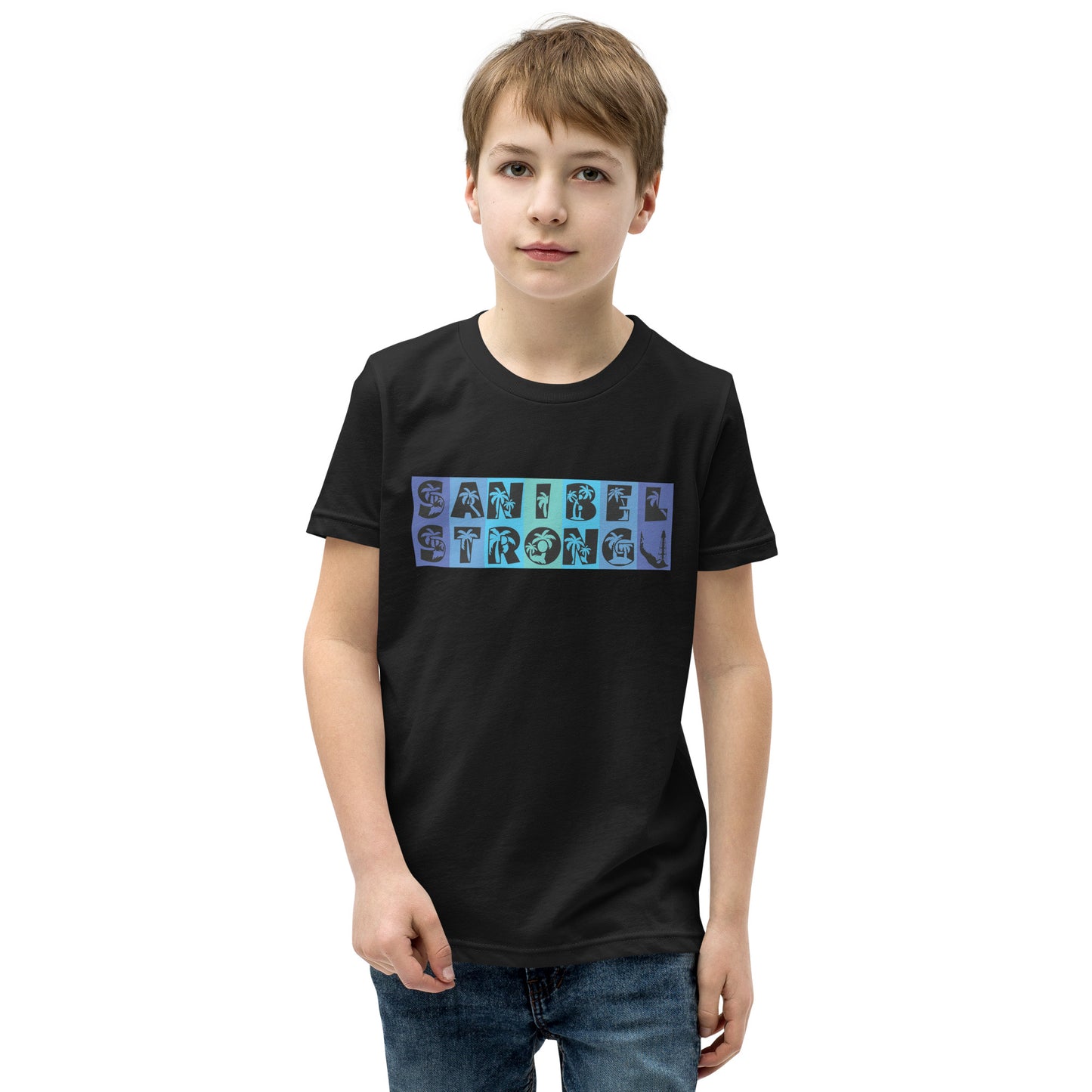 Sanibel Strong Youth Shirt - Blue Design