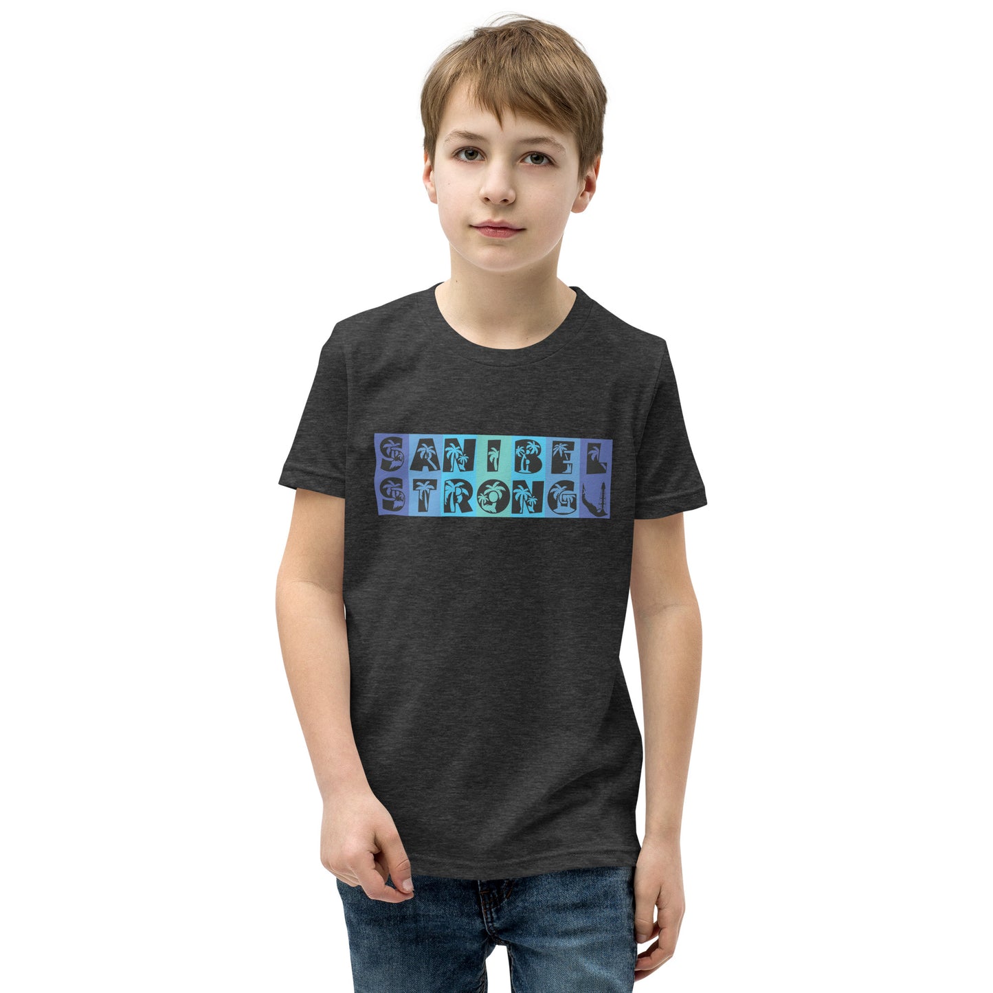 Sanibel Strong Youth Shirt - Blue Design