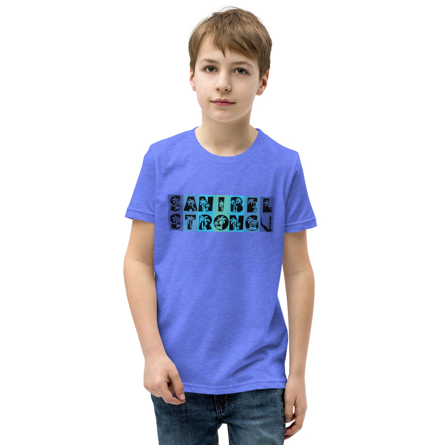 Sanibel Strong Youth Shirt - Blue Design
