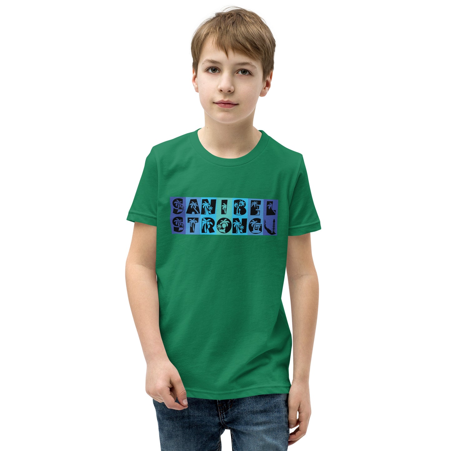 Sanibel Strong Youth Shirt - Blue Design