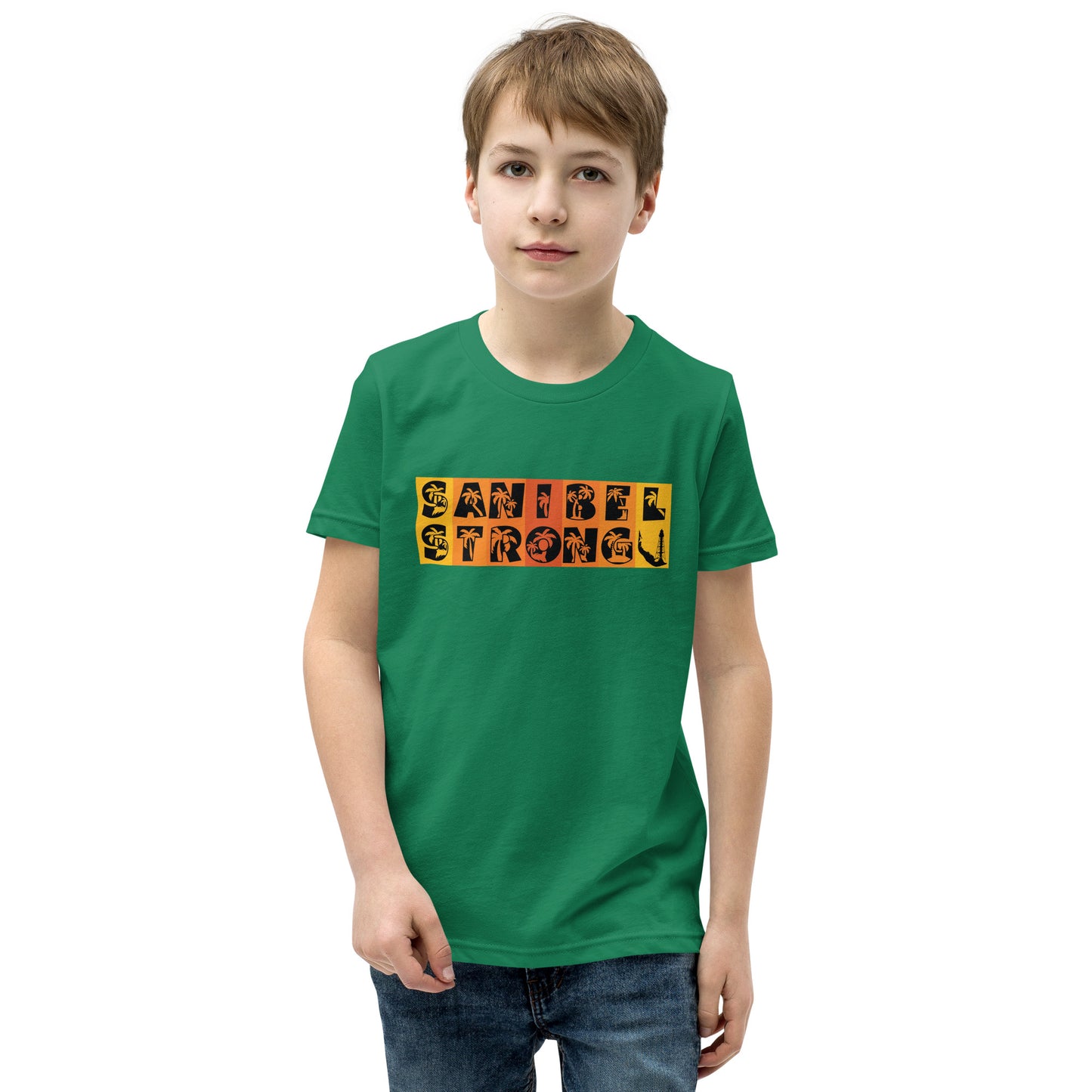 Sanibel Strong Youth Shirt - Orange Design
