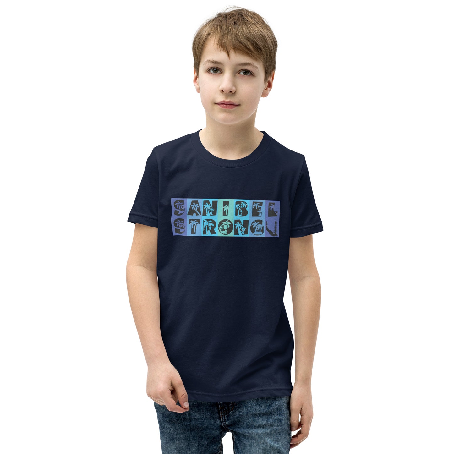 Sanibel Strong Youth Shirt - Blue Design