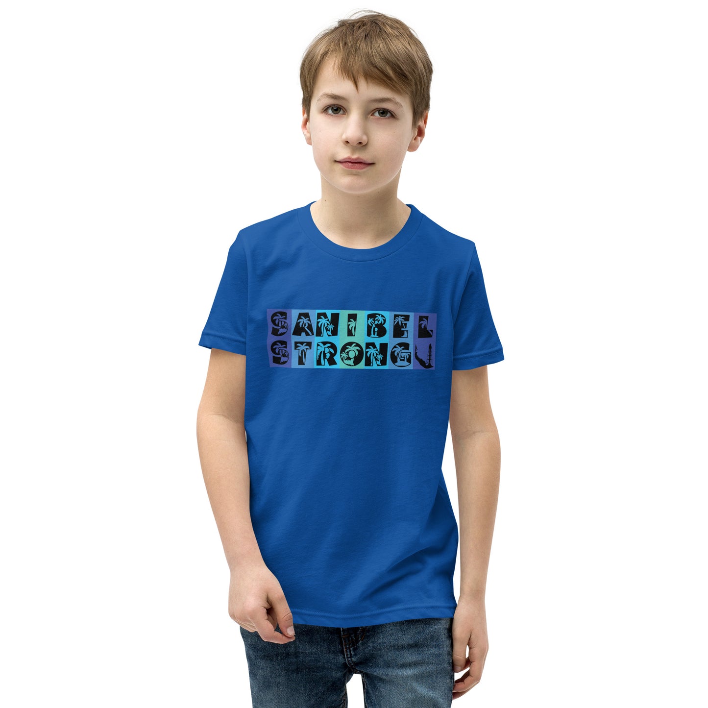 Sanibel Strong Youth Shirt - Blue Design