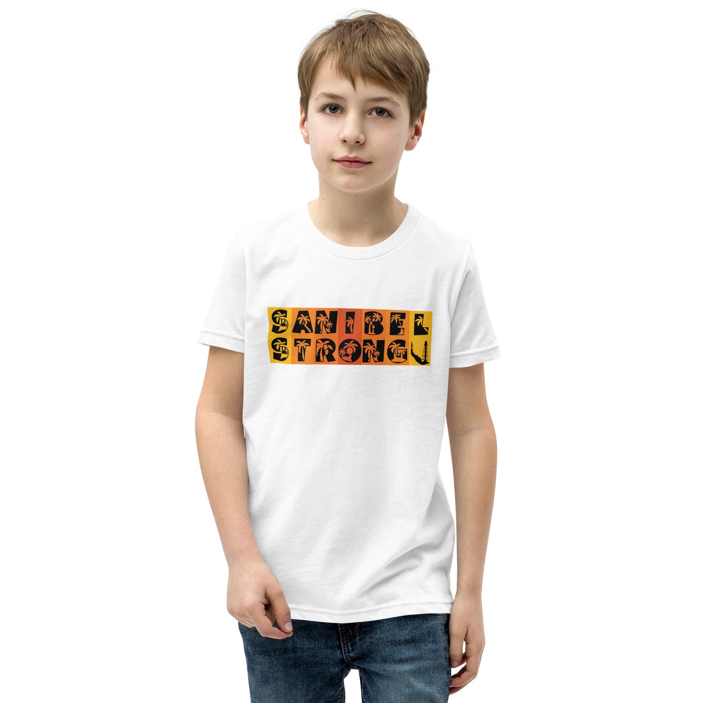 Sanibel Strong Youth Shirt - Orange Design