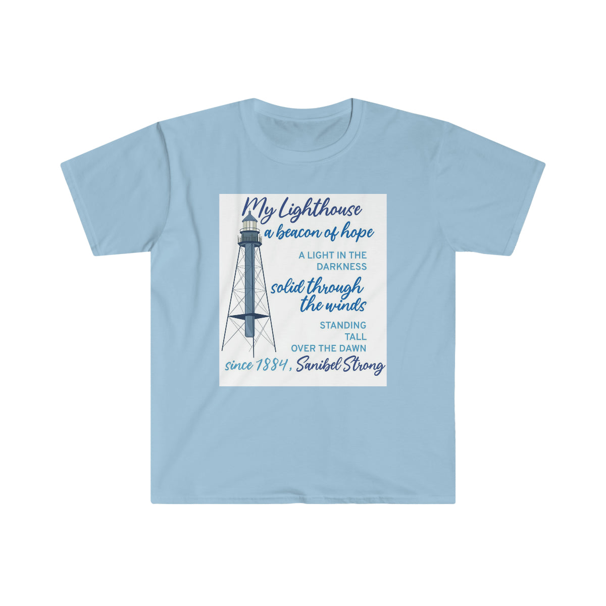 Sanibel Lighthouse Poem Shirt - Sanibel Strong Hurricane Relief Donation Shirt - Sanibel Island - Unisex