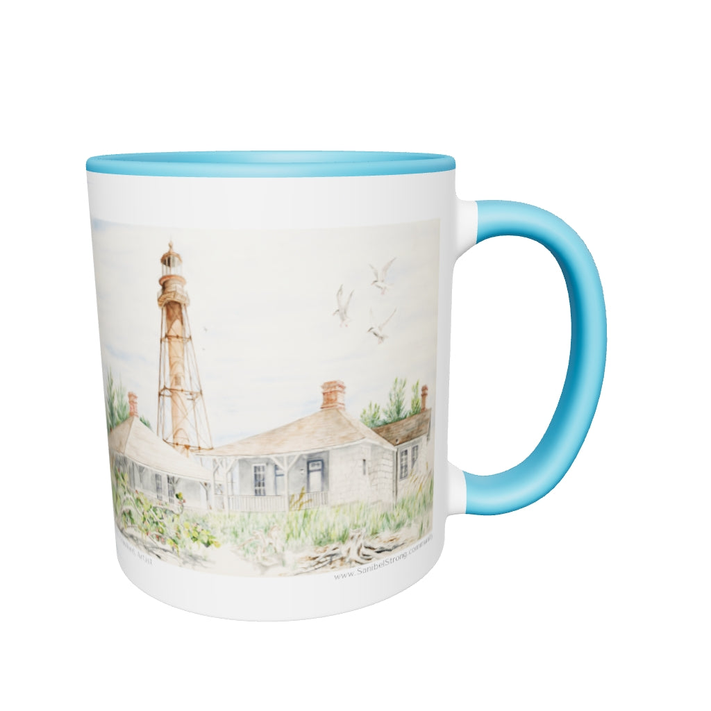 Sanibel Lighthouse Watercolor Mug