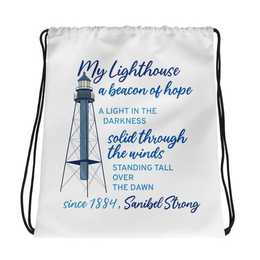 My Lighthouse Poem - Drawstring Bag