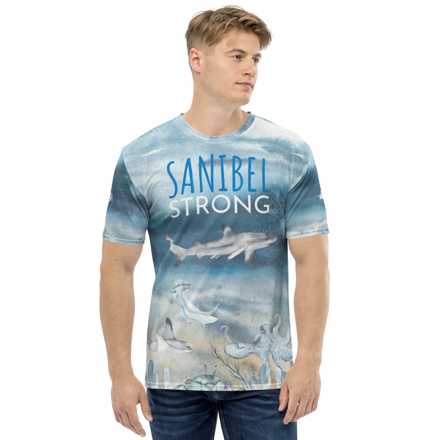 Sanibel Strong Men's Shirt - Shark Sea Life