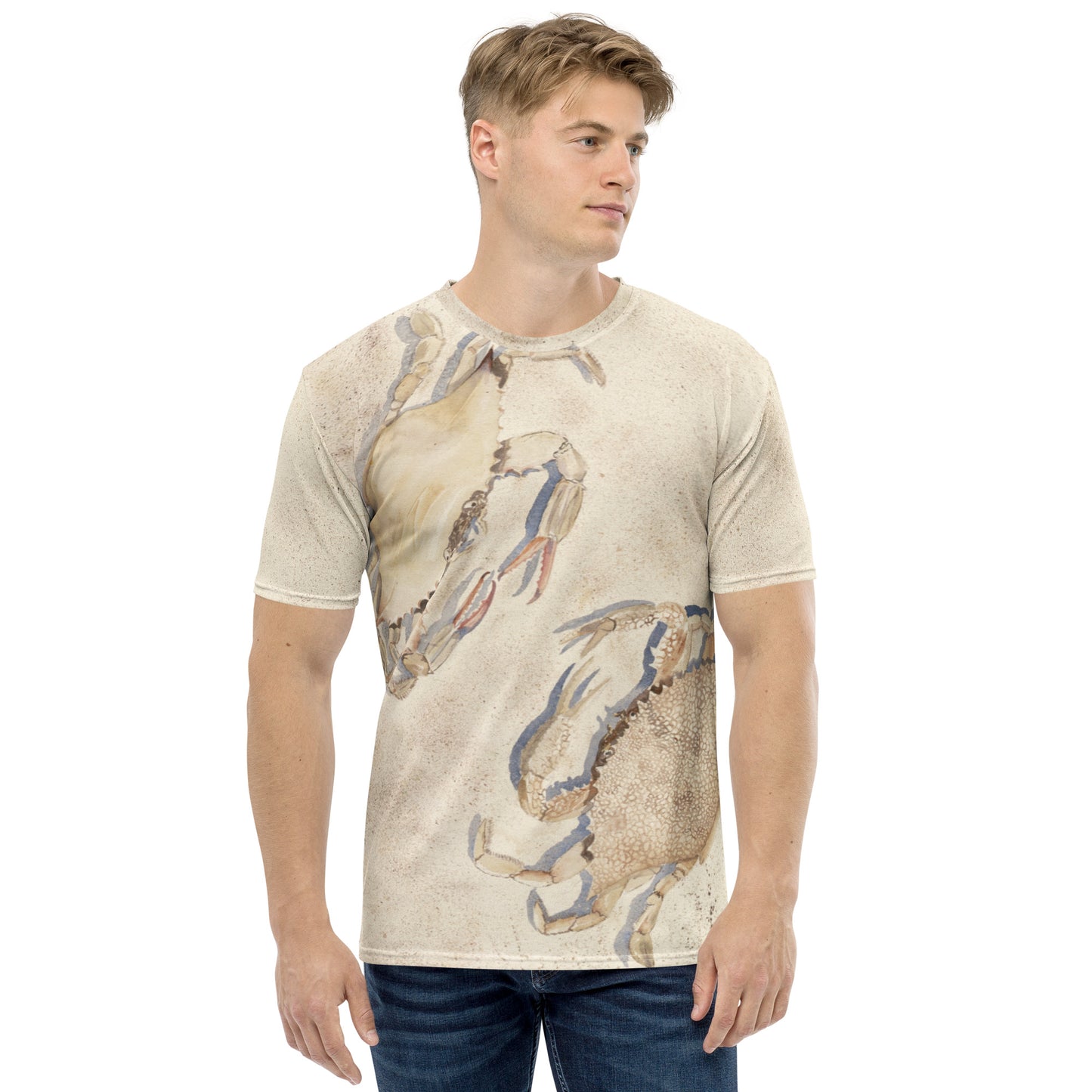 Sanibel Crabs Watercolor Men's Shirt