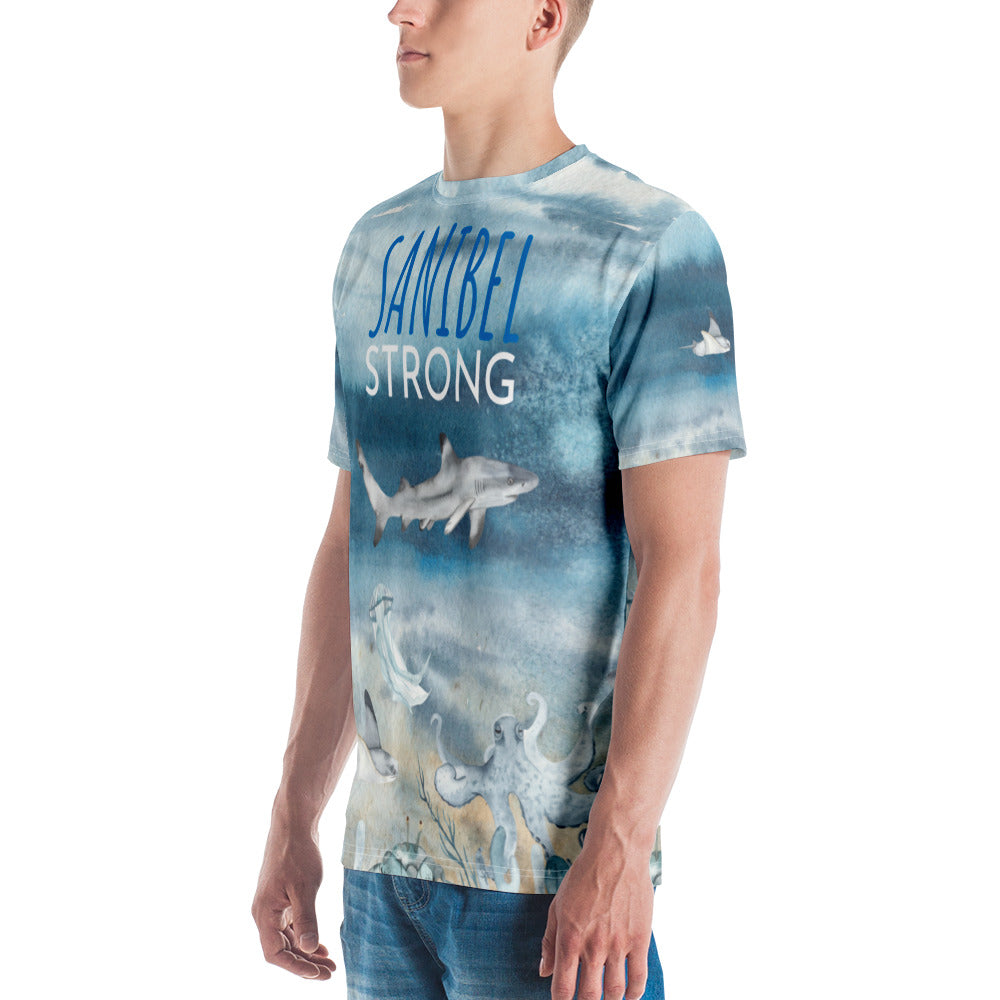 Sanibel Strong Men's Shirt - Shark Sea Life