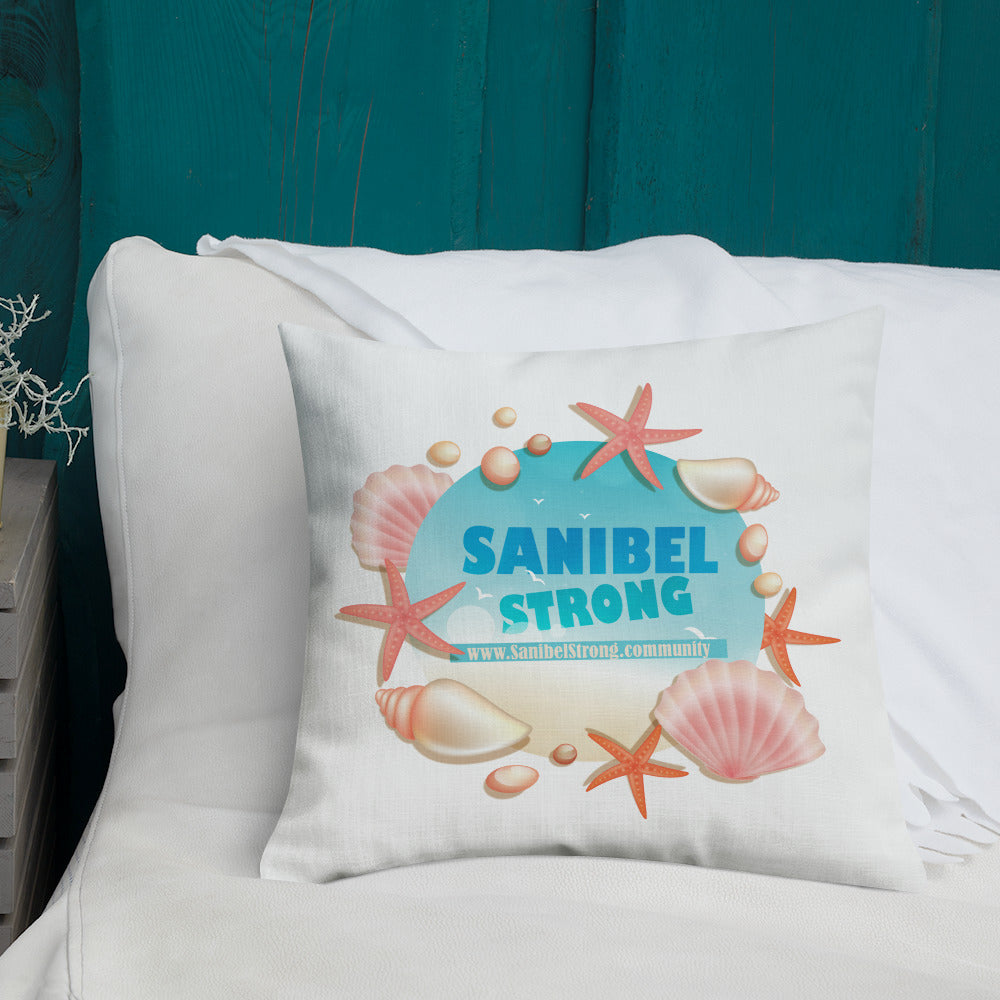 Sanibel Strong Starfish & Seasheslls - Pillow