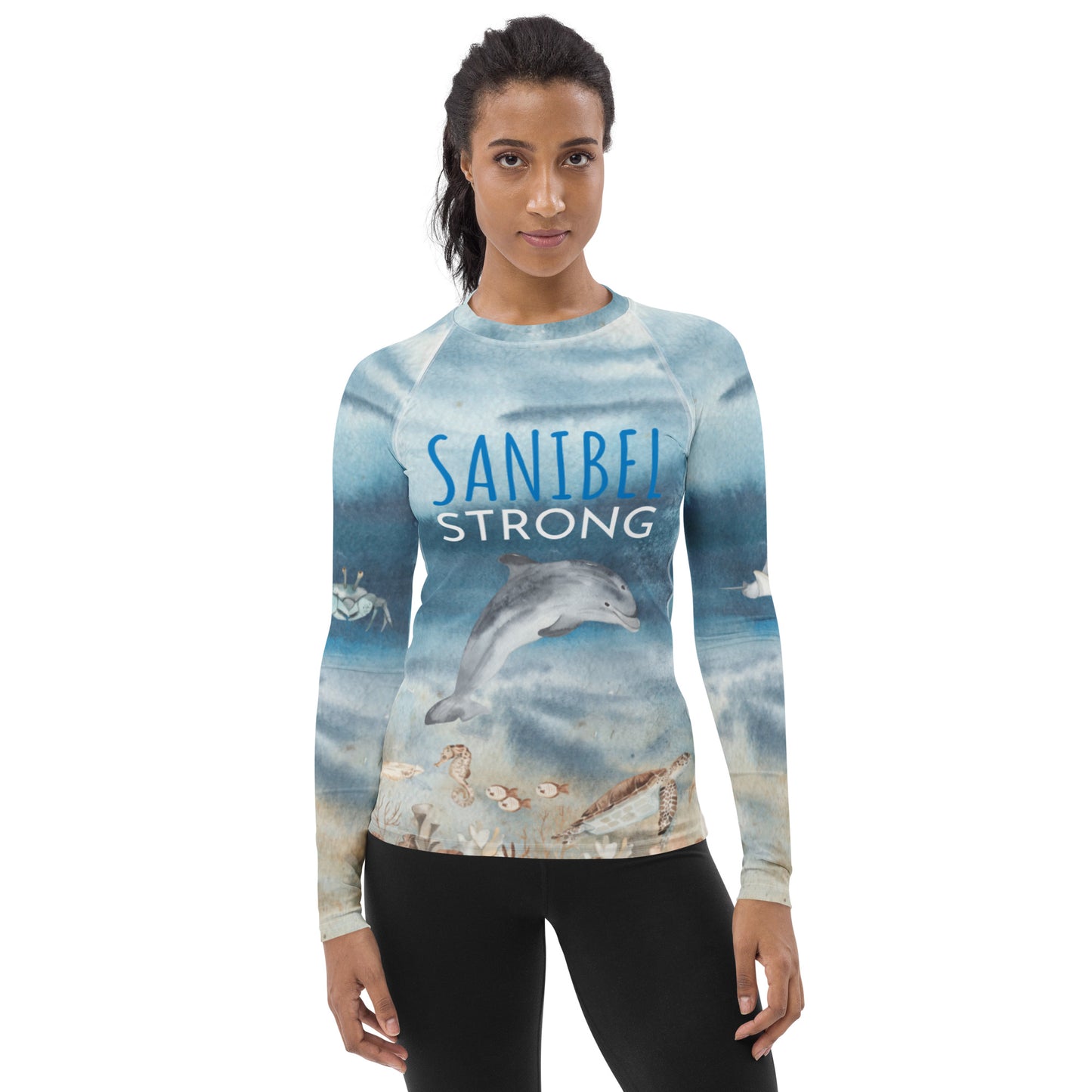 Sanibel Strong Women's Sun Protective Shirt / Rash Guard - Blocks 98% of the sun!