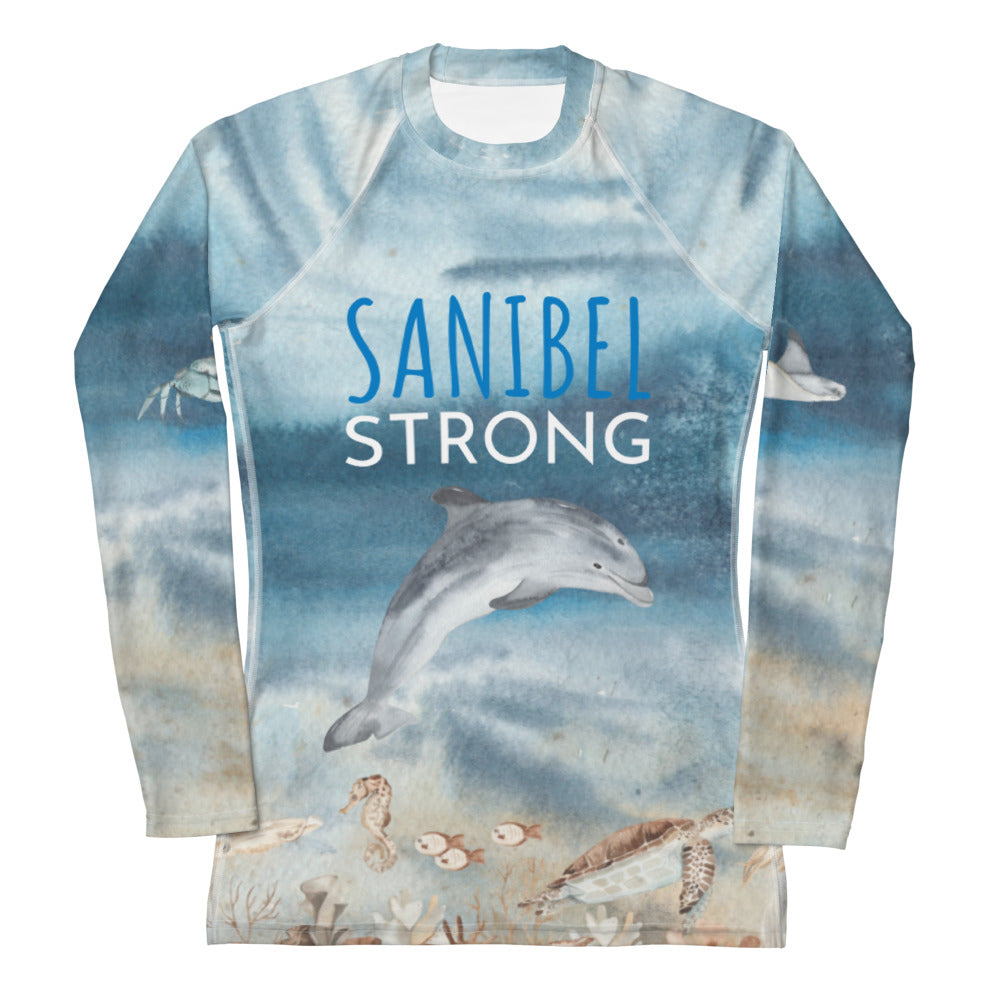 Sanibel Strong Women's Sun Protective Shirt / Rash Guard - Blocks 98% of the sun!