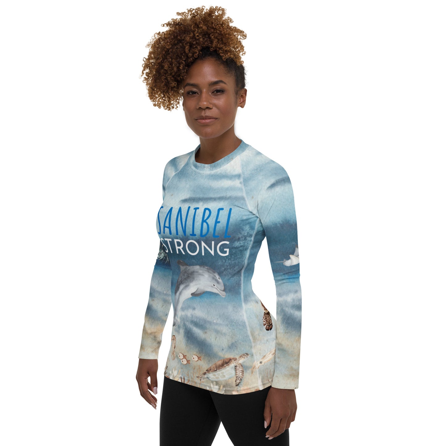 Sanibel Strong Women's Sun Protective Shirt / Rash Guard - Blocks 98% of the sun!