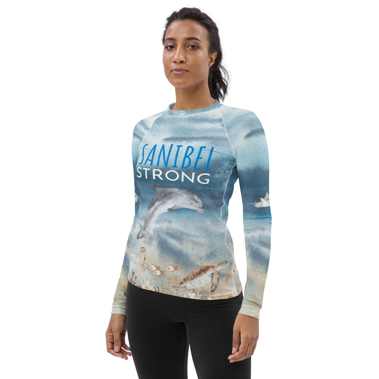 Sanibel Strong Women's Sun Protective Shirt / Rash Guard - Blocks 98% of the sun!