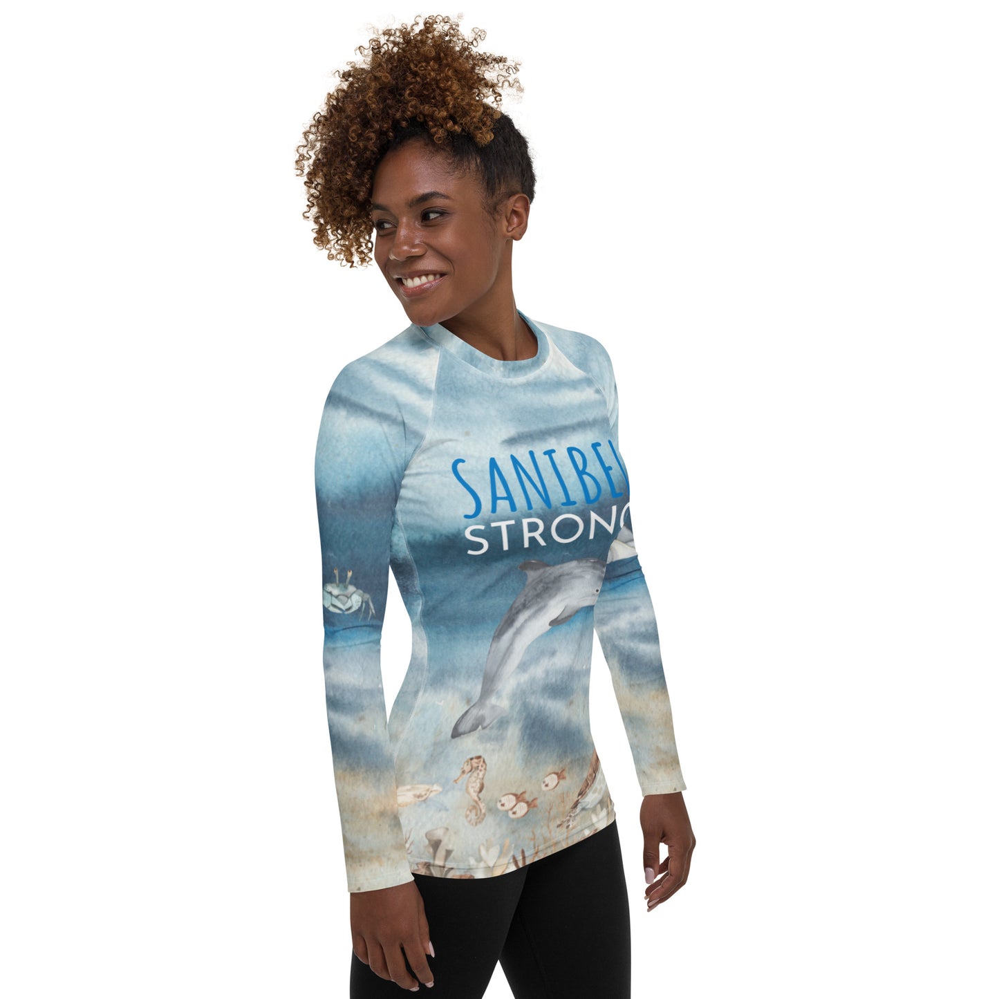 Sanibel Strong Women's Sun Protective Shirt / Rash Guard - Blocks 98% of the sun!