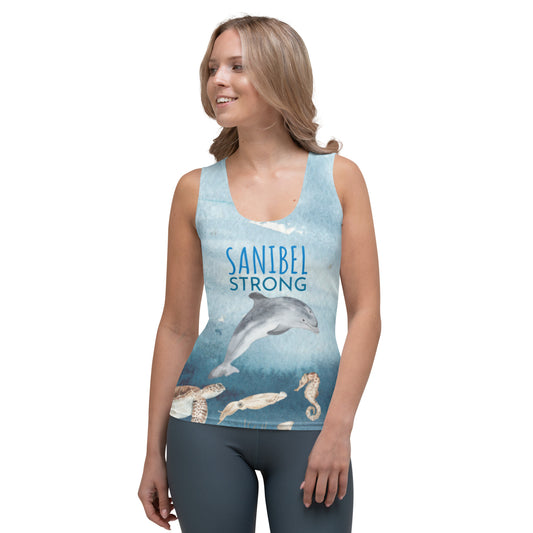 Sanibel Strong Tank Top - Dolphin Sea Life