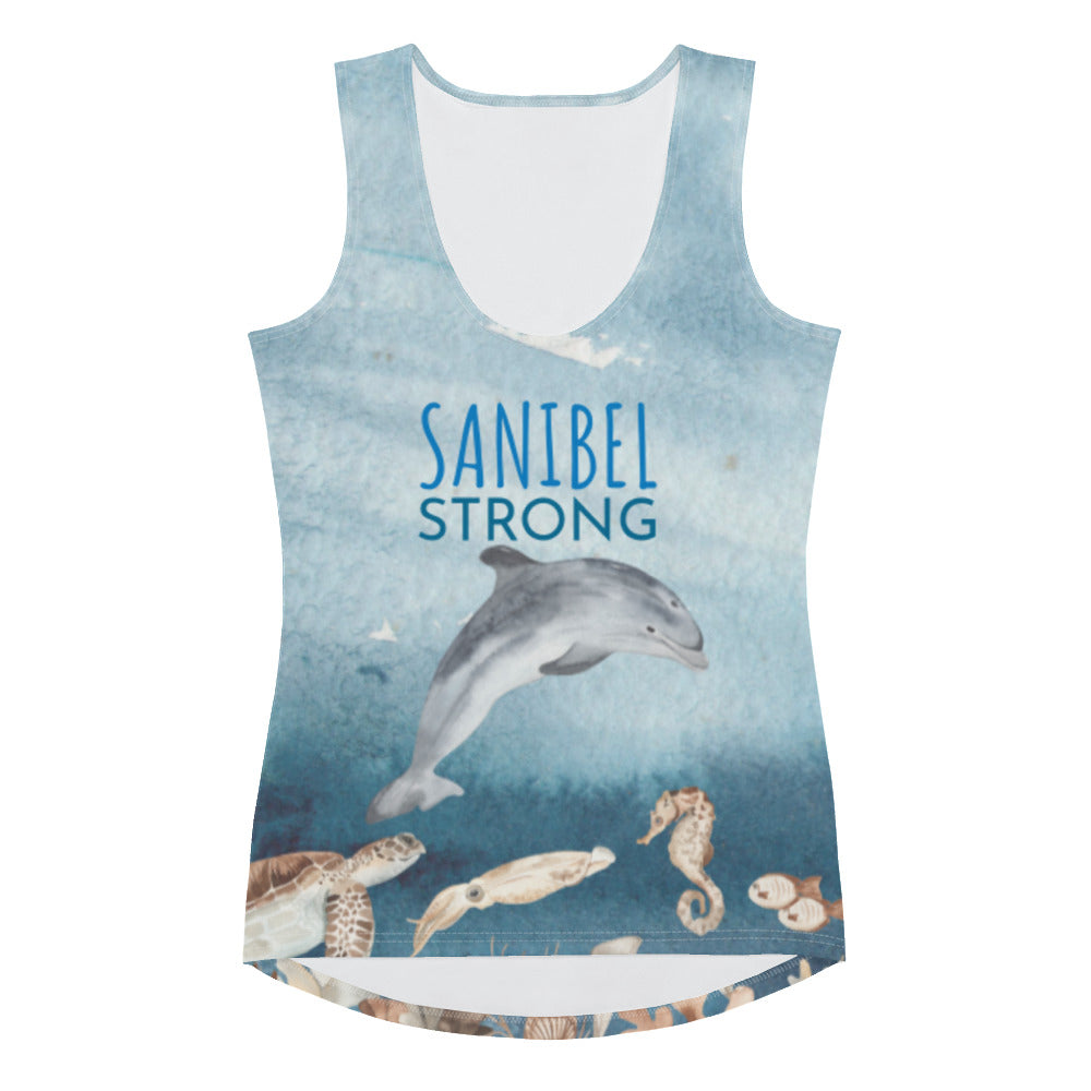 Sanibel Strong Tank Top - Dolphin Sea Life