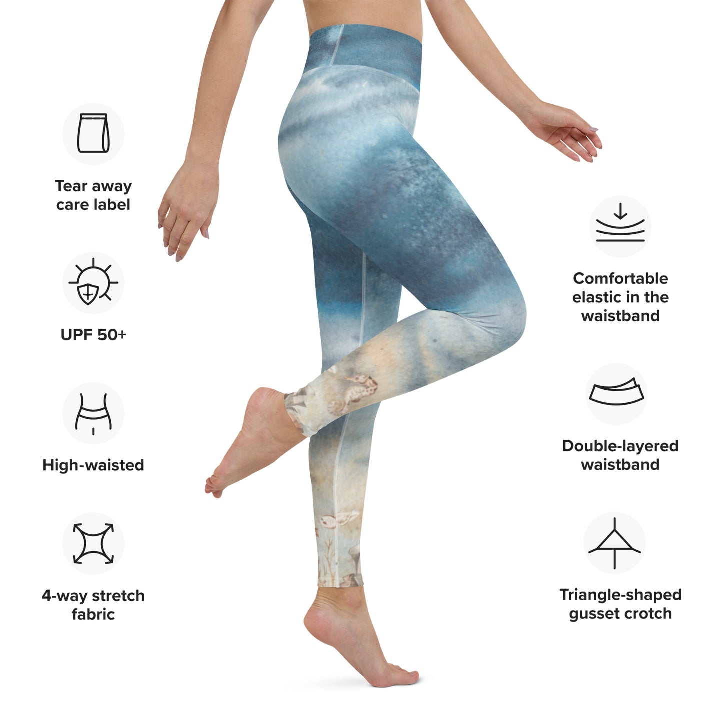 Sea Life Yoga Leggings (No Writing)