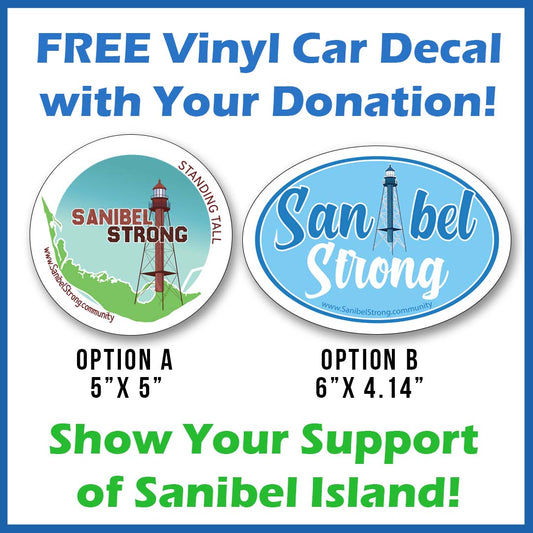 Free Sanibel Strong Car Decal!