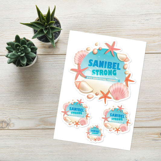 Sanibel Strong Starfish & Seashell - Sticker Sheet