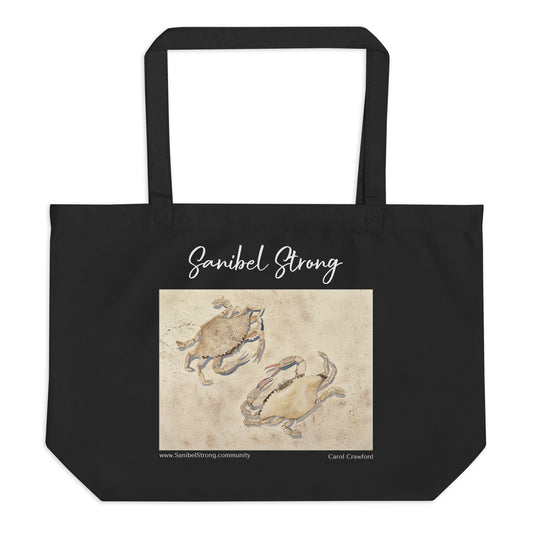 Sanibel Watercolor Crabs Tote Bag