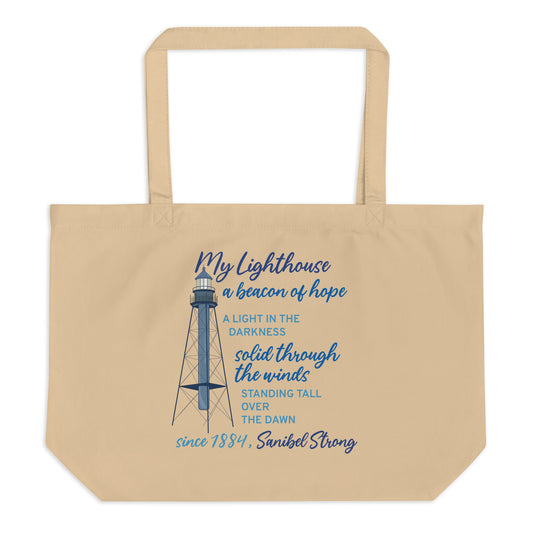 My Lighthouse Poem - Large Tote Bag