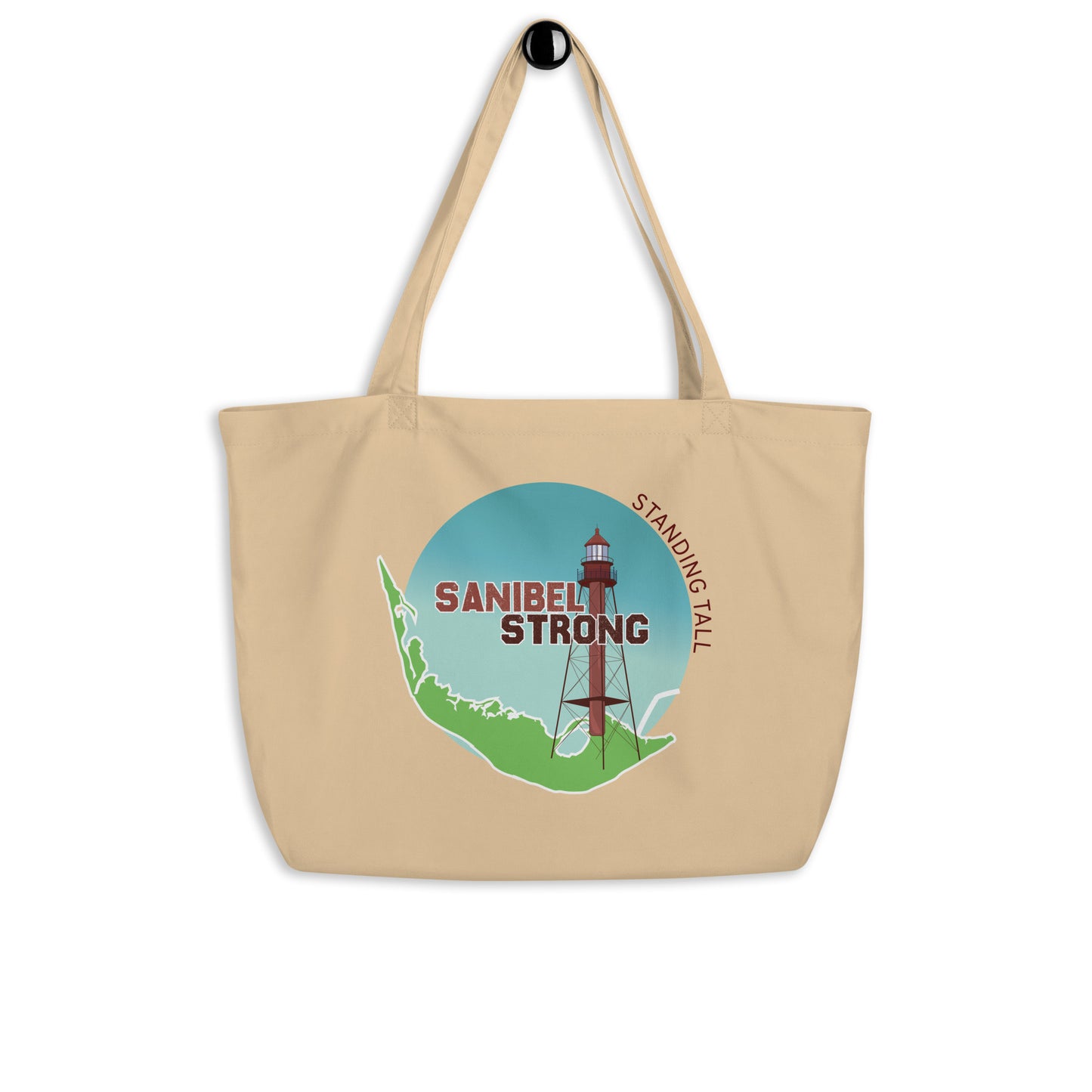 Sanibel Strong Standing Tall Large Tote Bag (double sided)