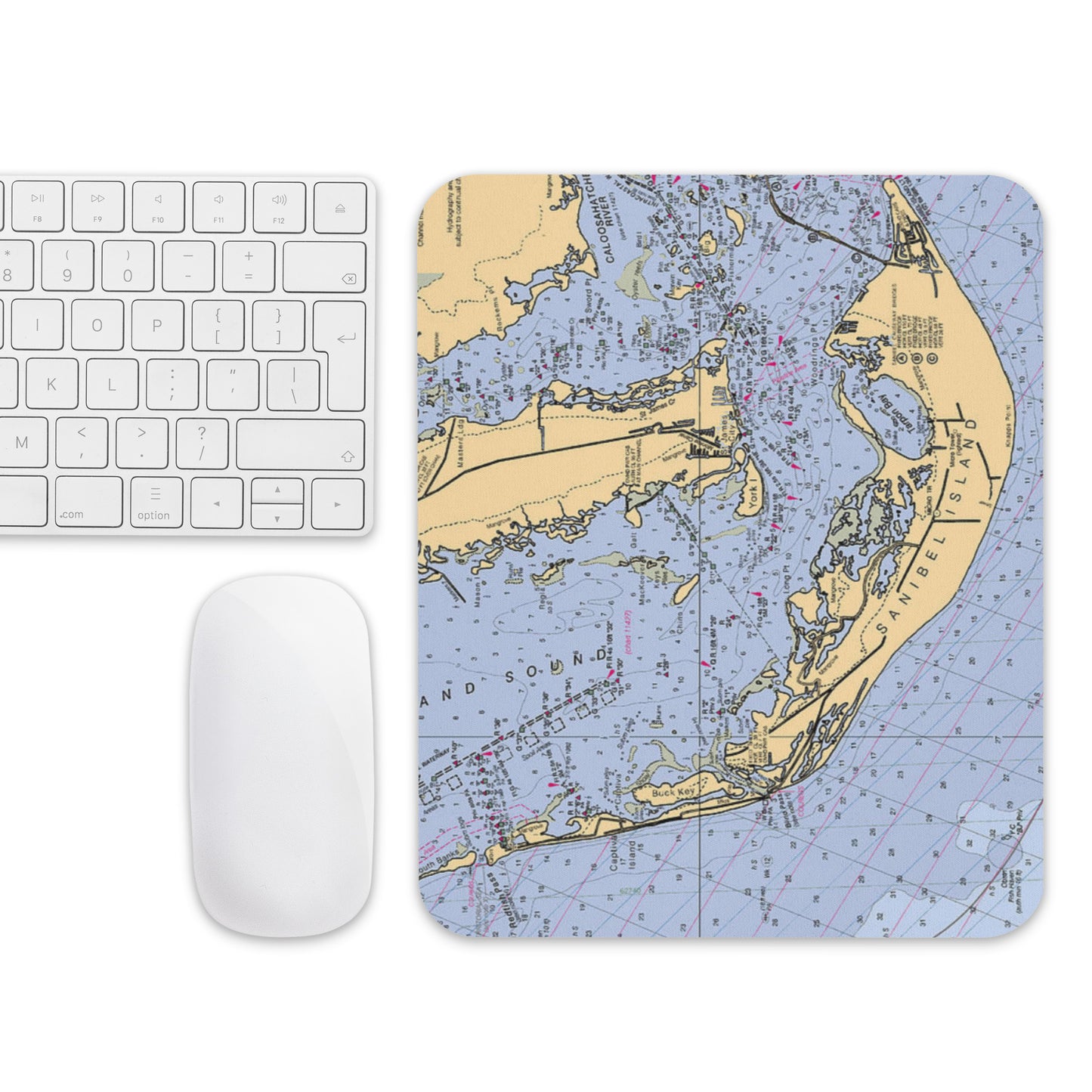 Sanibel Map Mouse Pad