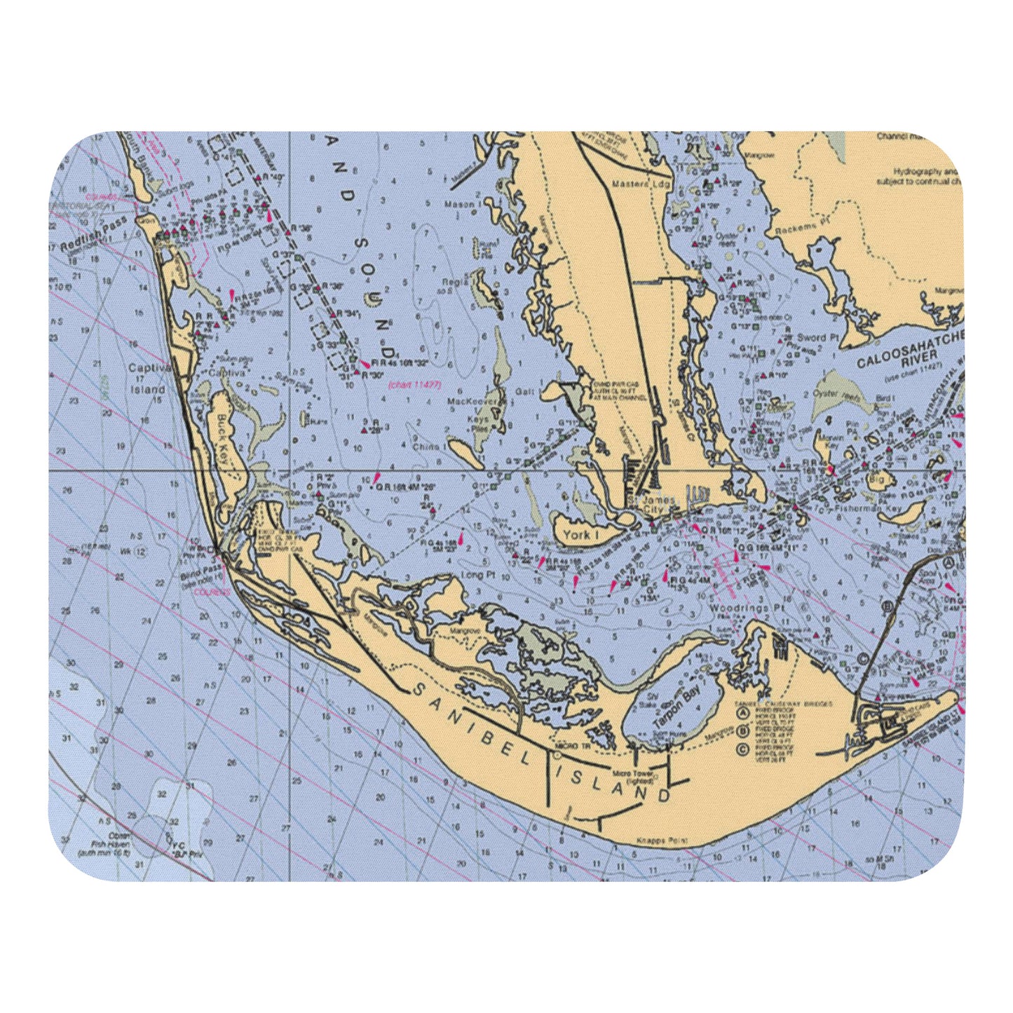 Sanibel Map Mouse Pad