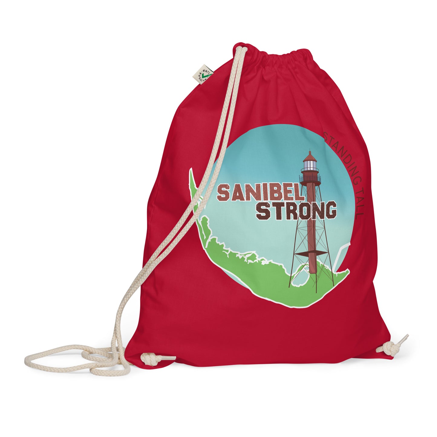 Sanibel Strong Standing Tall Drawstring Bag