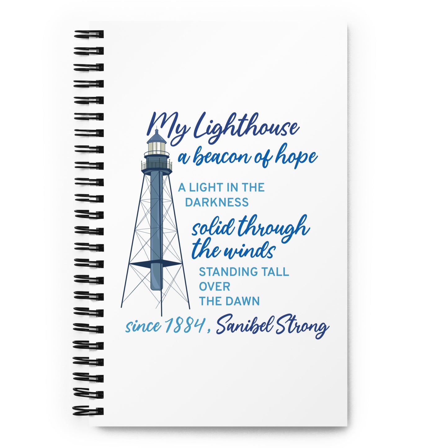 My Lighthouse Poem - Spiral Notebook