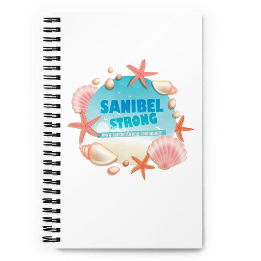 Sanibel Strong Starfish & Seashells - Spiral Notebook