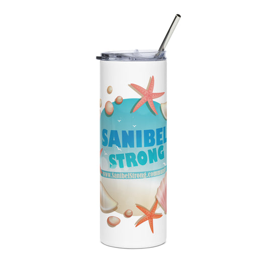 Sanibel Strong Starfish & Seashells - Stainless Steel Tumbler
