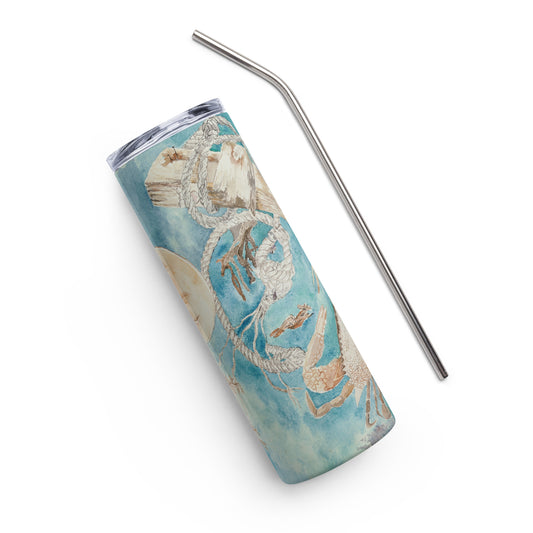 Sanibel Sea Life Carol Crawford Watercolor Tumbler